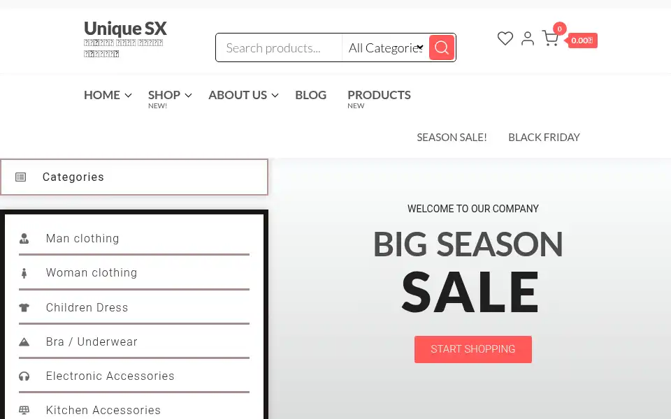 Screenshot of uniquesx.com