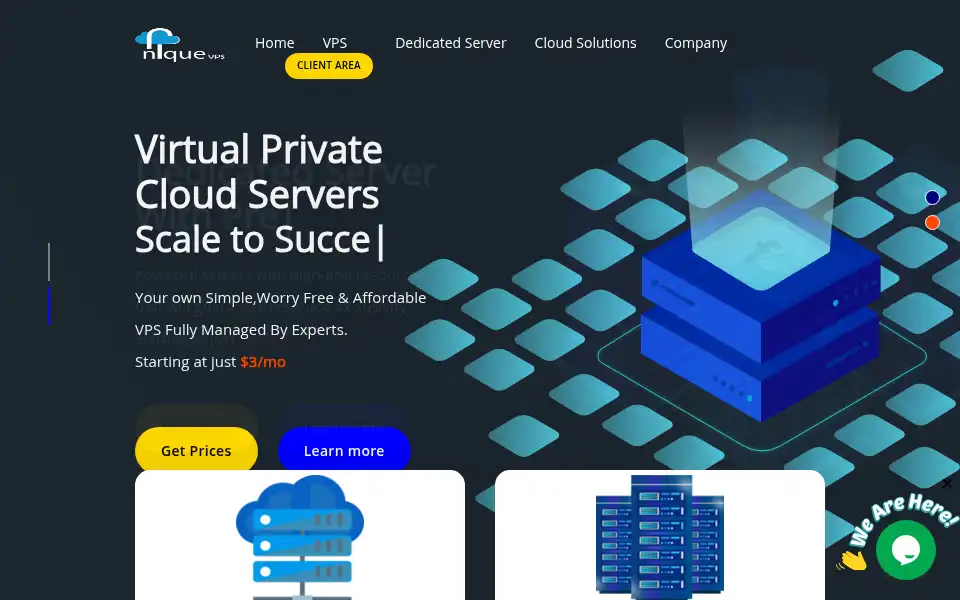 Screenshot of uniquevps.com