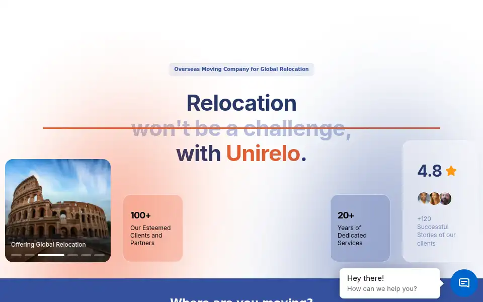 Screenshot of unirelo.com