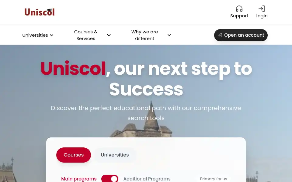 Screenshot of uniscol.com