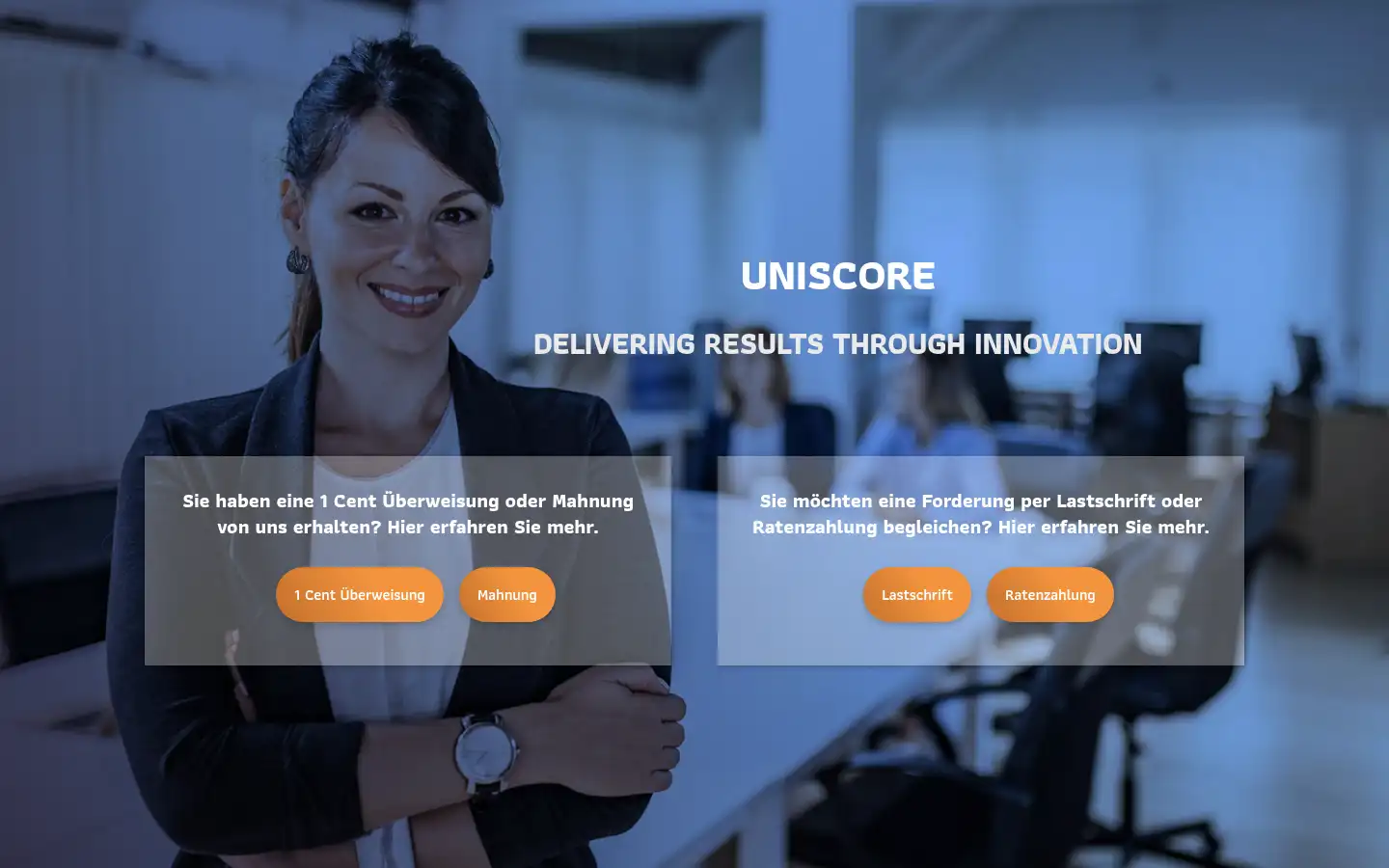 Screenshot of uniscore.de