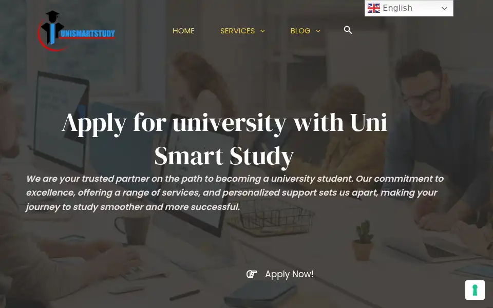 Screenshot of unismartstudy.com