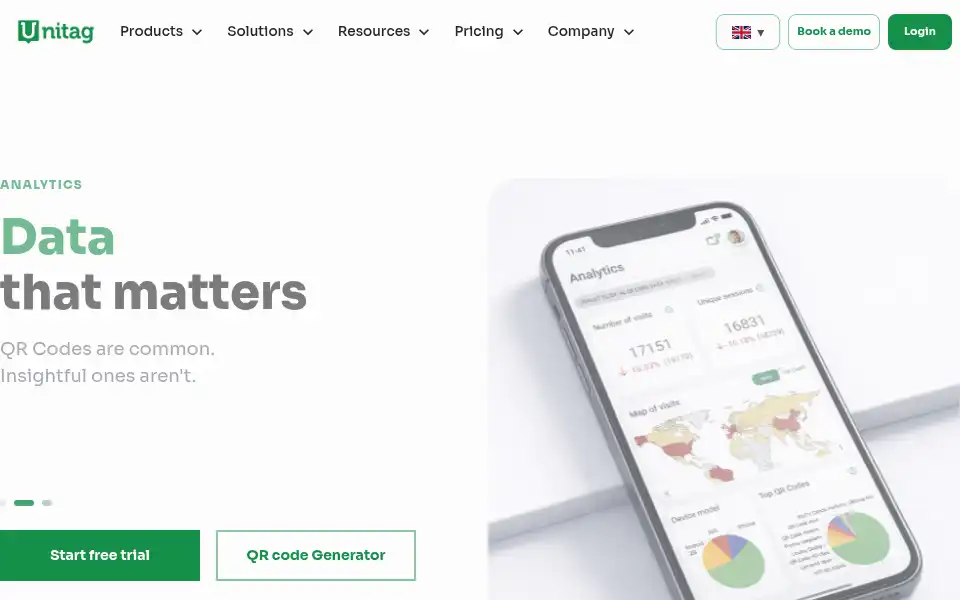 Screenshot of unitag.io