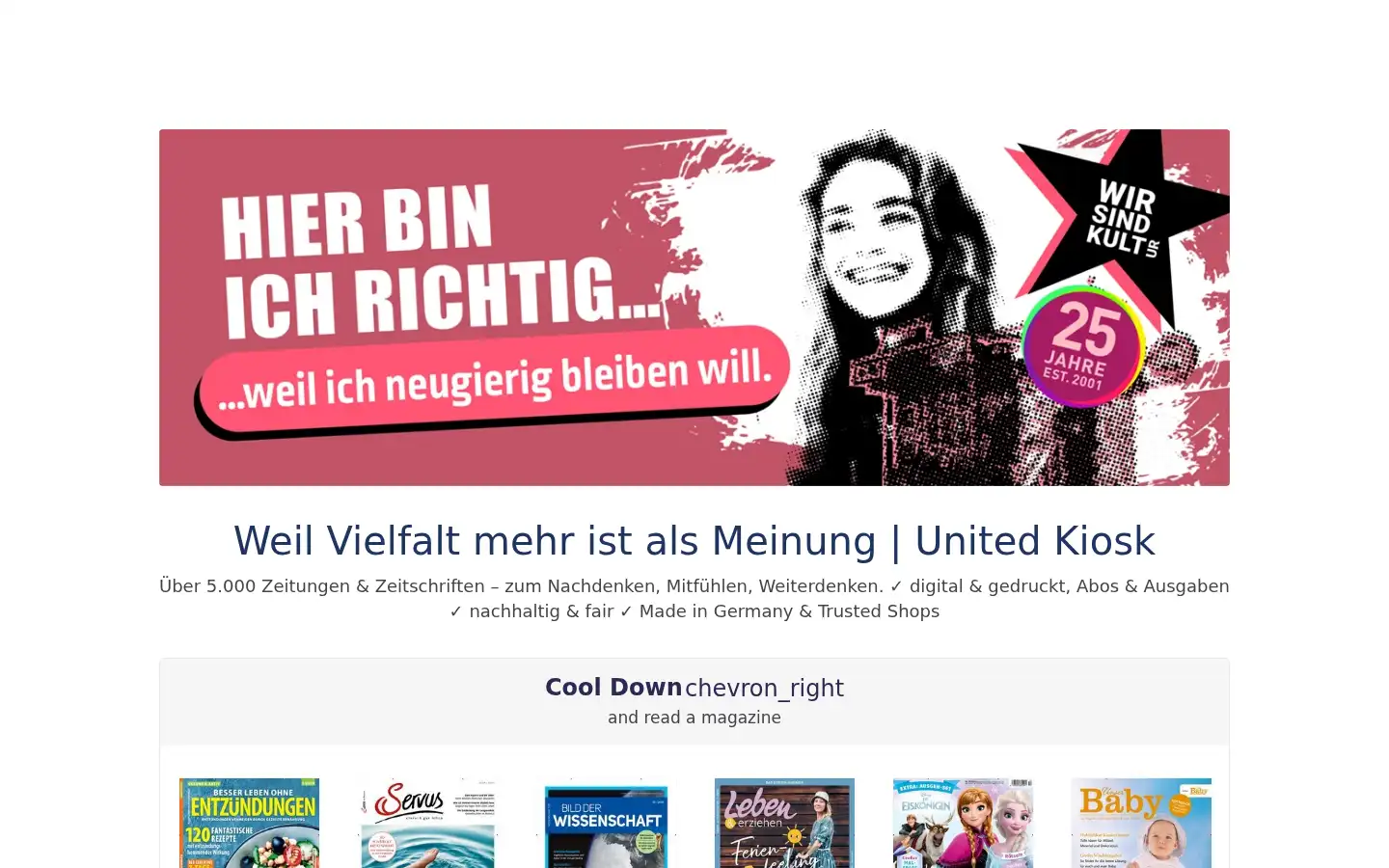 Screenshot of united-kiosk.de