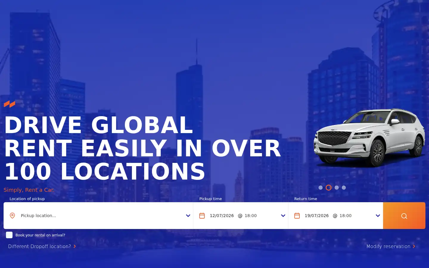 Screenshot of united-rent-a-car.com