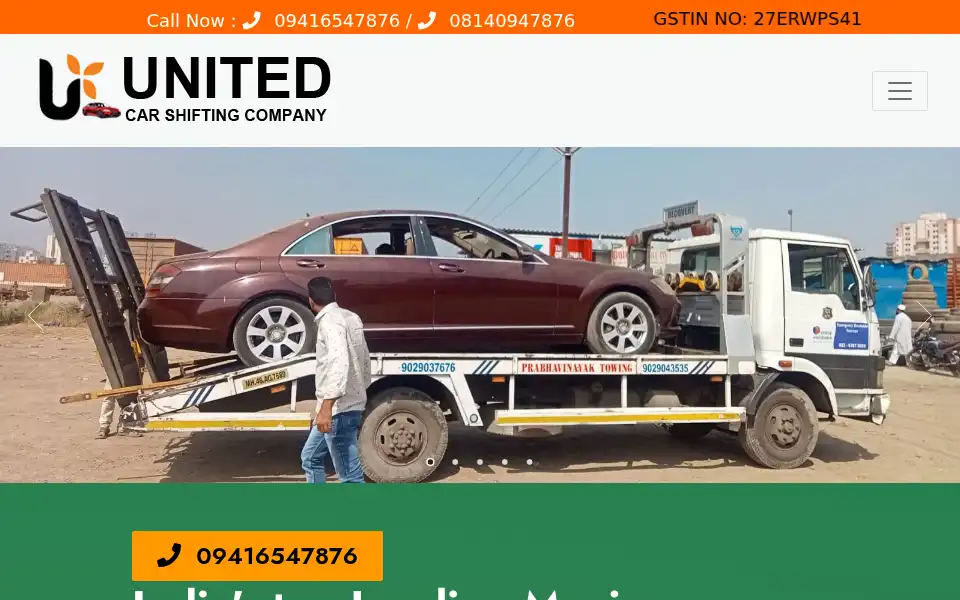 Screenshot of unitedcarshiftingcompany.com
