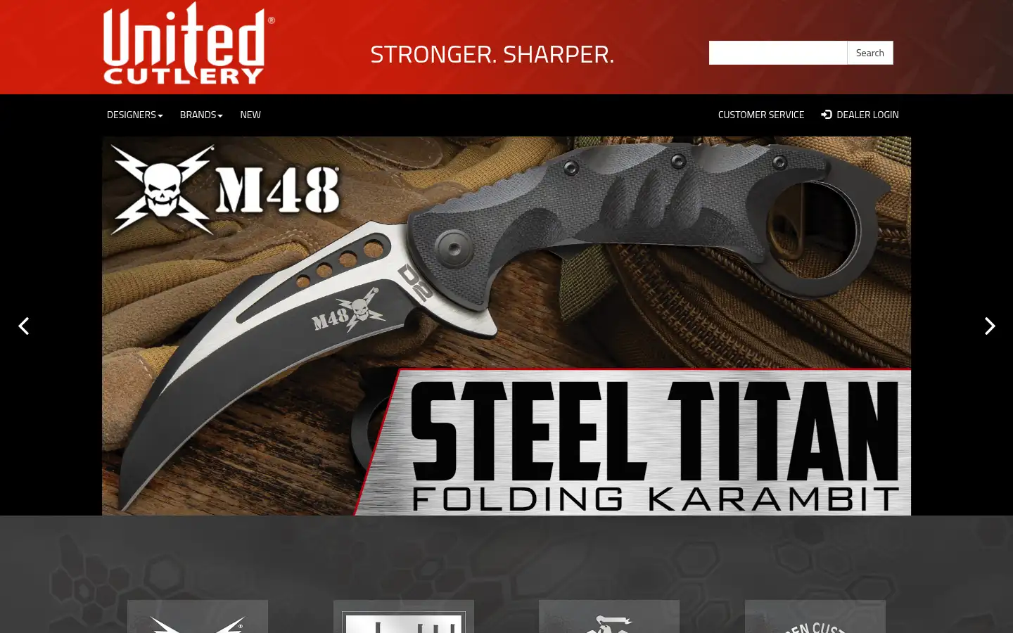 Screenshot of unitedcutlery.com