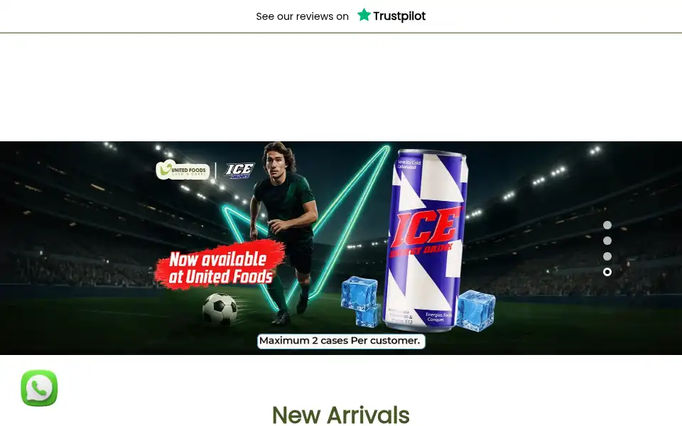 Screenshot of unitedfoods.co.uk