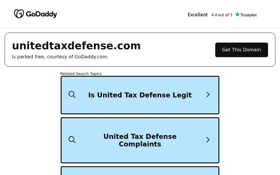 Screenshot of unitedtaxdefense.com