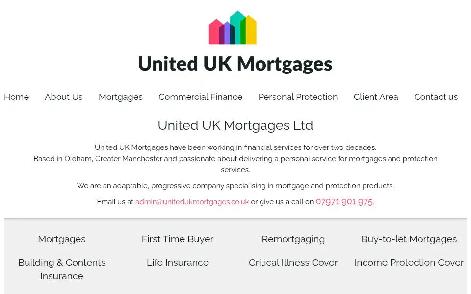 Screenshot of unitedukmortgages.co.uk