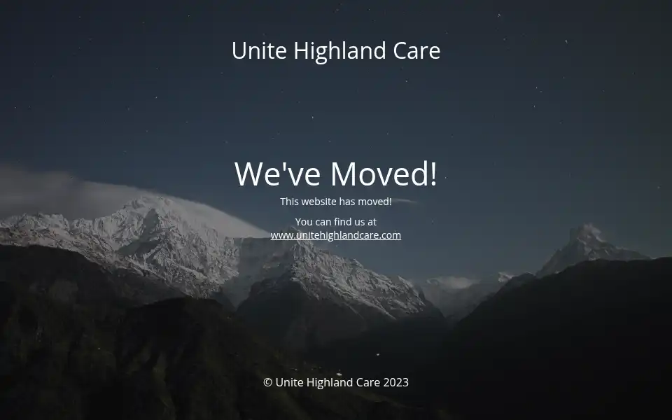 Screenshot of unitehighlandcare.co.uk