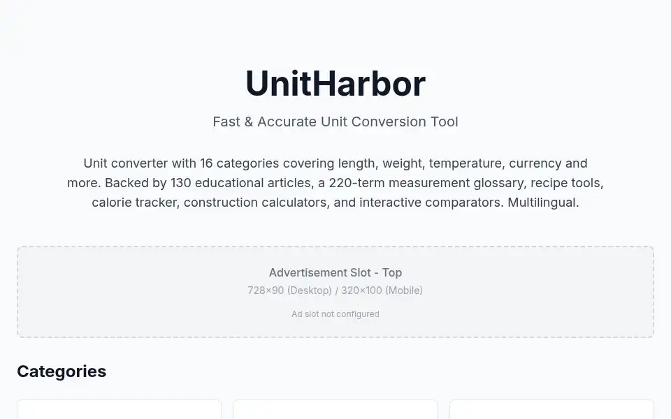 Screenshot of unitharbor.net
