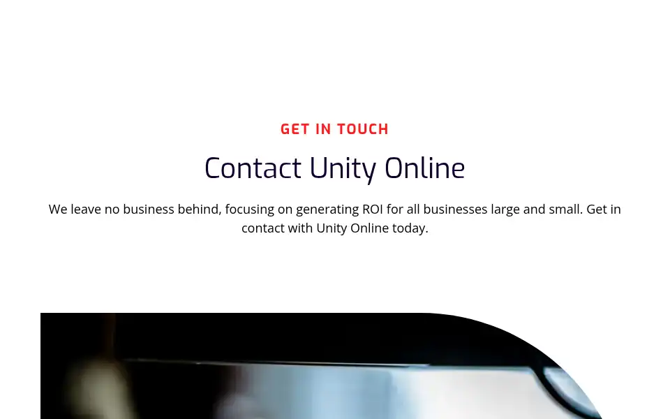 Screenshot of unity.online