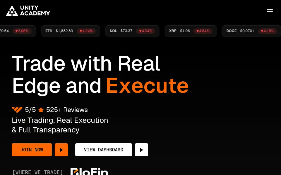 Screenshot of unityacademy.io