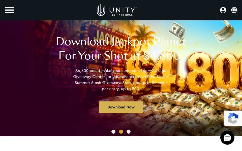 Screenshot of unitybyhardrock.com