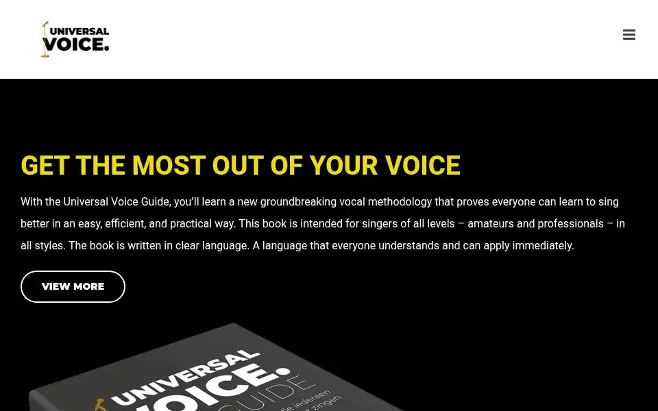 Screenshot of universal-voice.com
