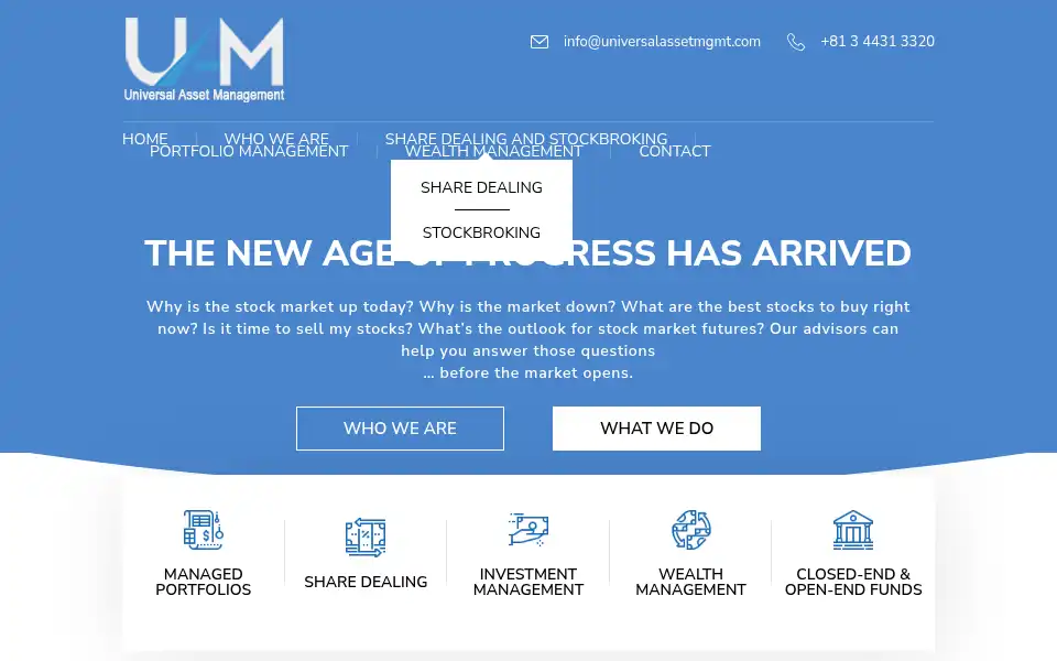 Screenshot of universalassetmgmt.com