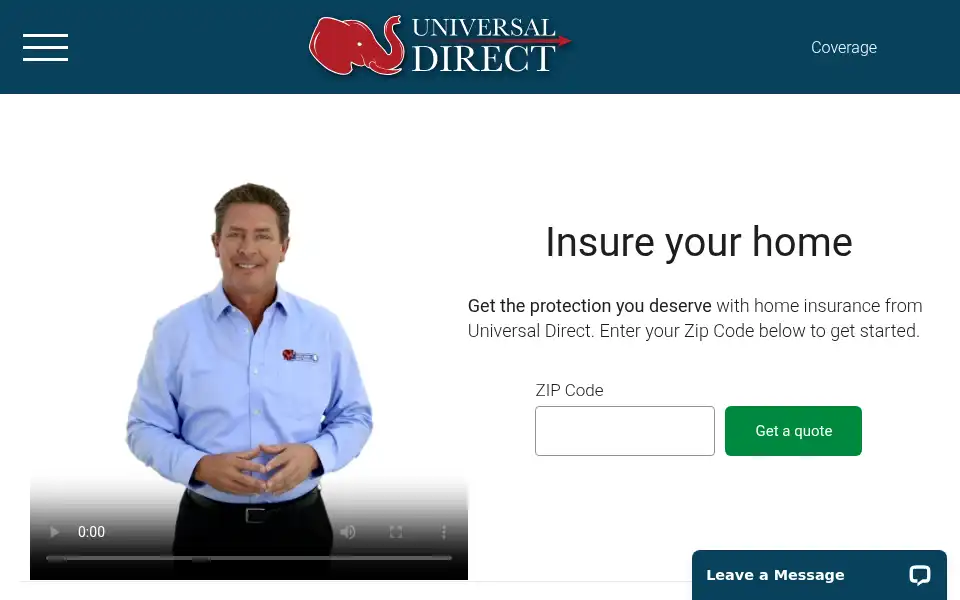 Screenshot of universaldirect.com