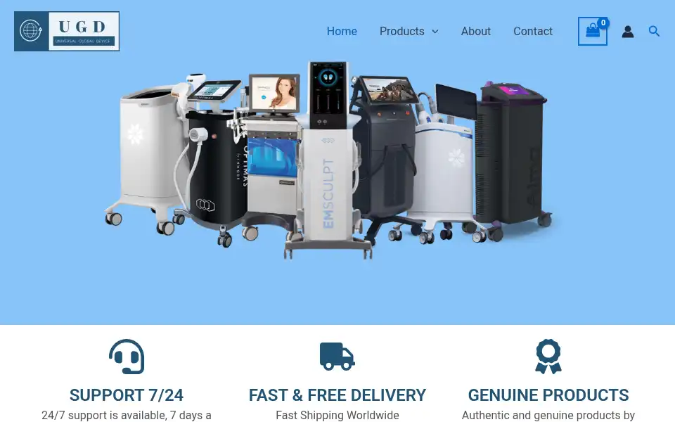 Screenshot of universalglobaldevice.com