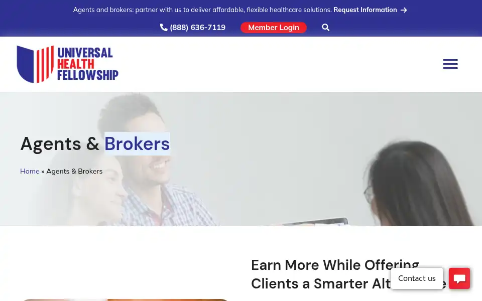 Screenshot of universalhealthfellowship.org