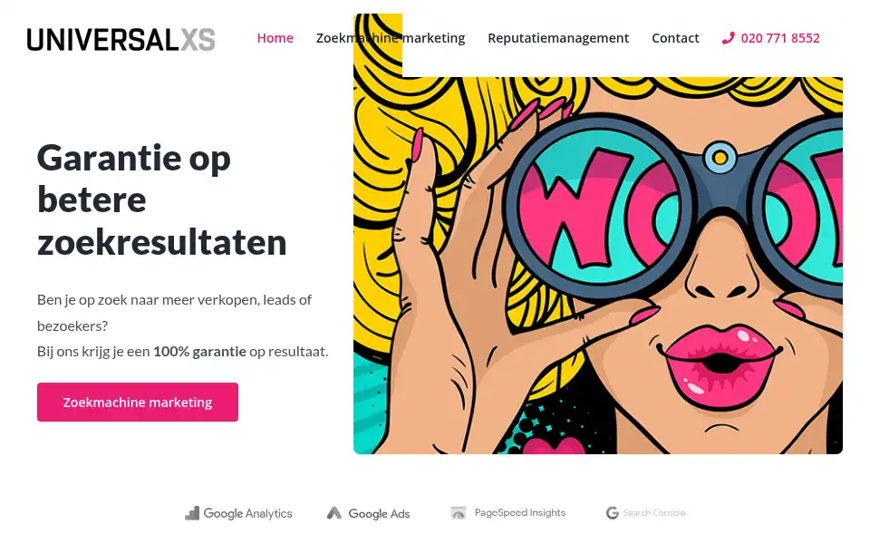 Screenshot of universalxs.nl