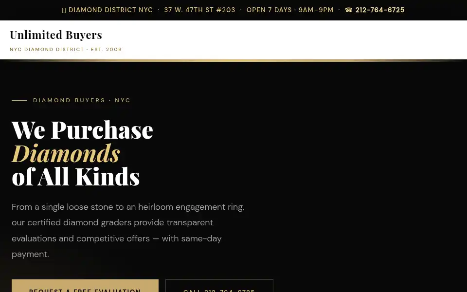 Screenshot of unlimitedbuyers.com