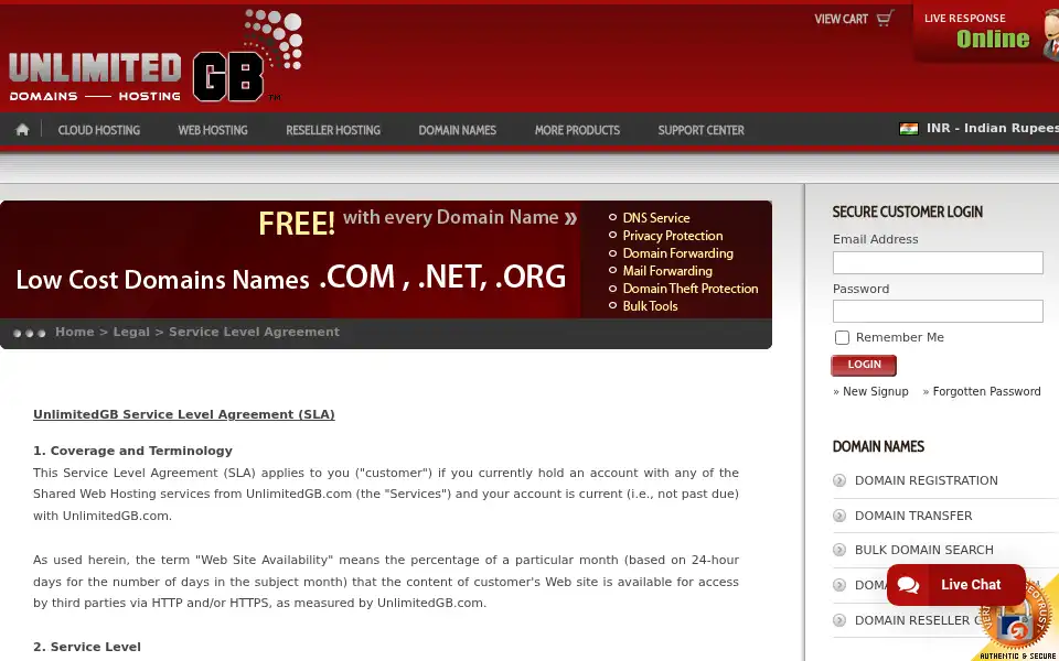 Screenshot of unlimitedgb.com