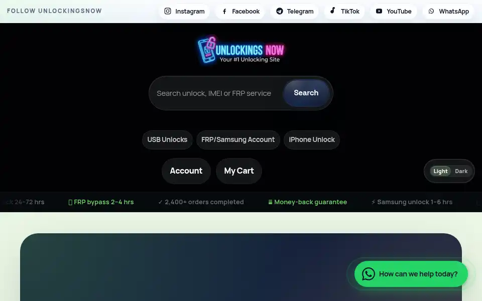Screenshot of unlockingsnow.com