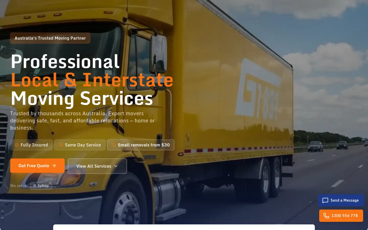 Screenshot of unnmovers.com.au
