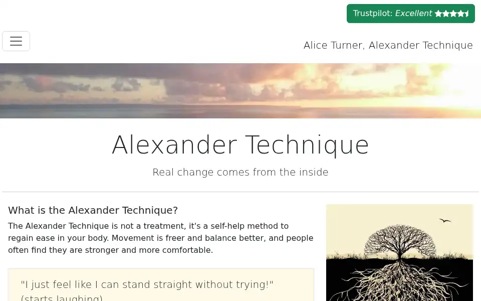 Screenshot of unpain.co.uk