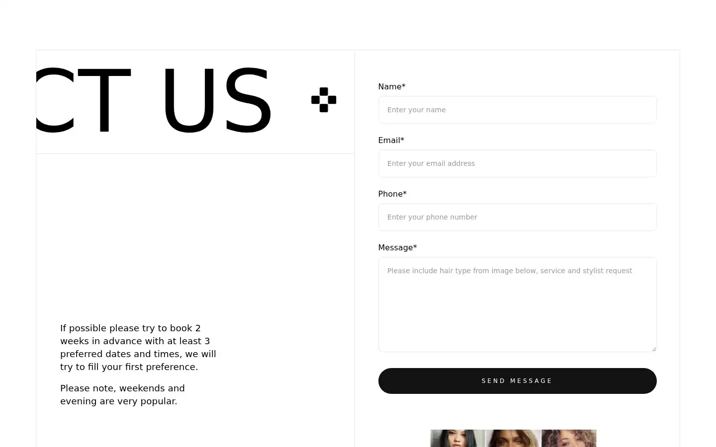 Screenshot of unrulycurls.co.uk