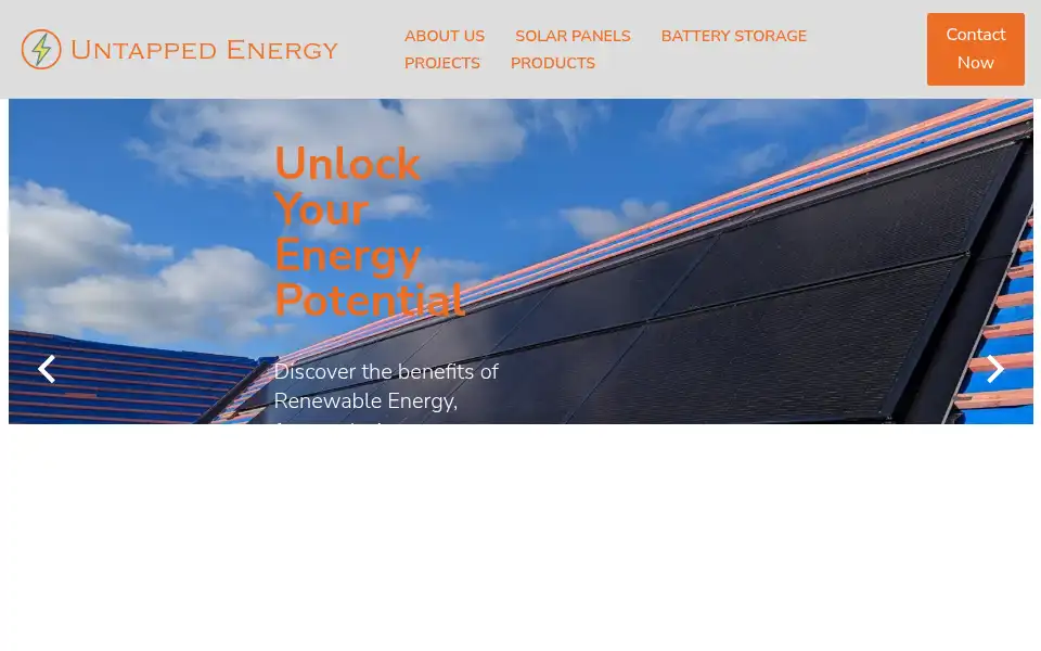 Screenshot of untappedenergy.co.uk