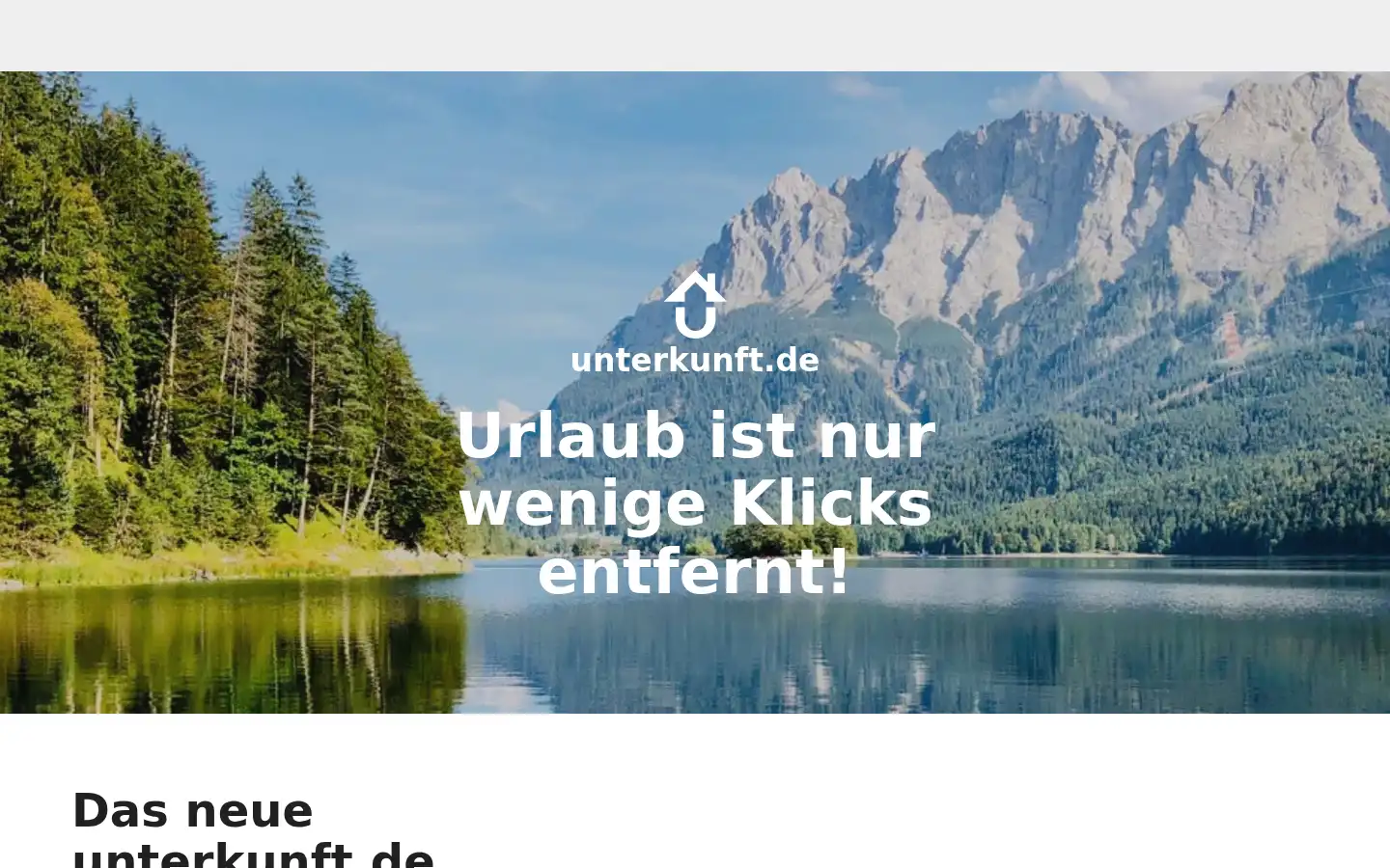Screenshot of unterkunft.de