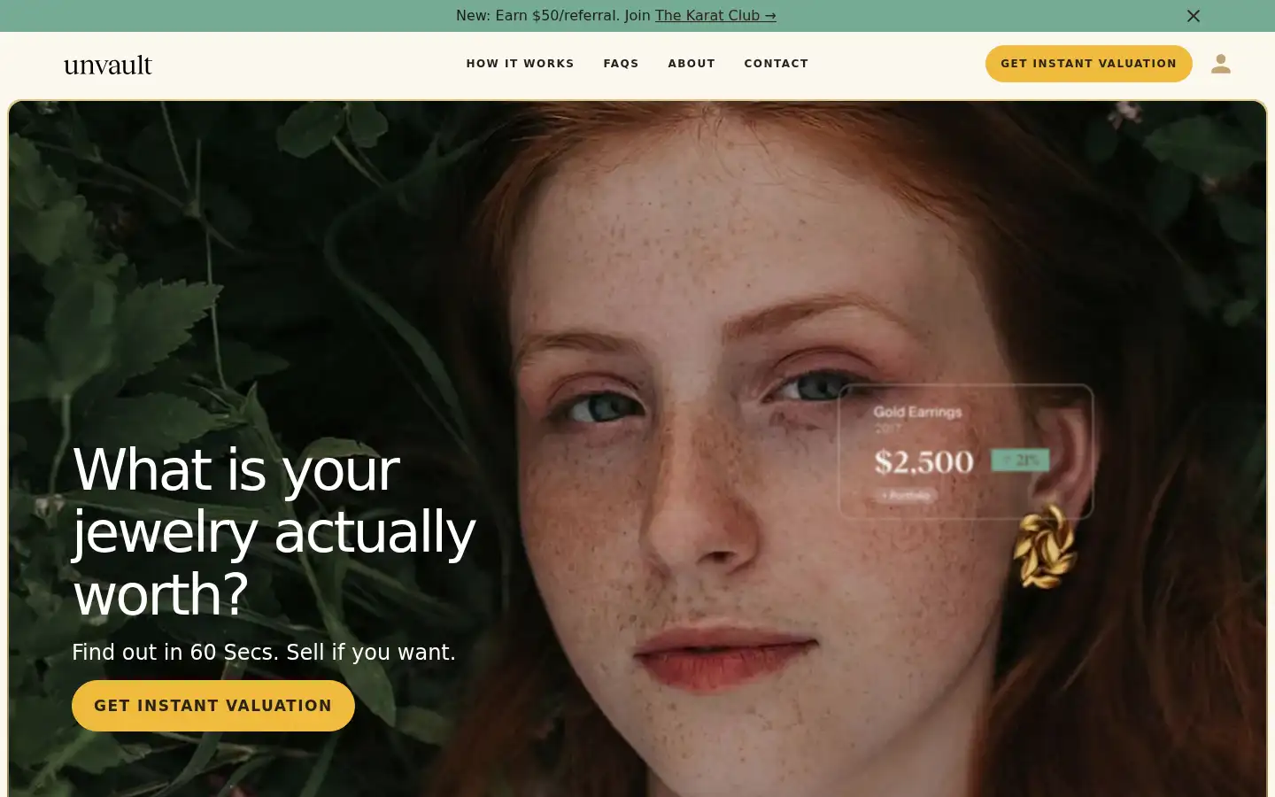Screenshot of unvault.co