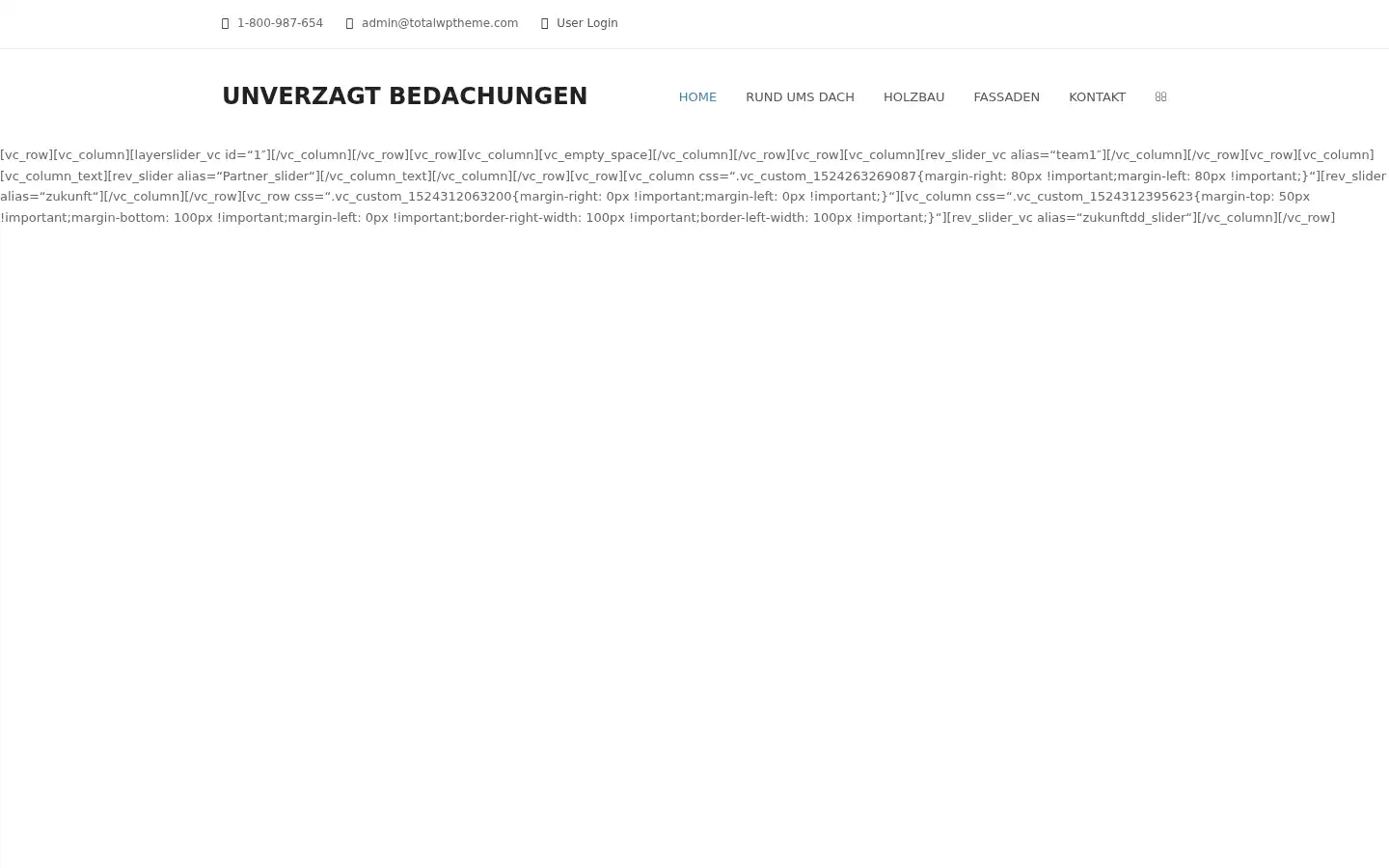Screenshot of unverzagtbedachungen.de