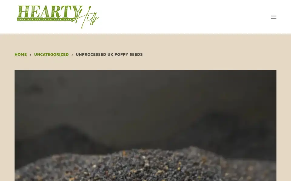 Screenshot of unwashedpoppyseeds.com