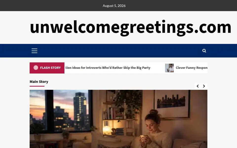 Screenshot of unwelcomegreetings.com