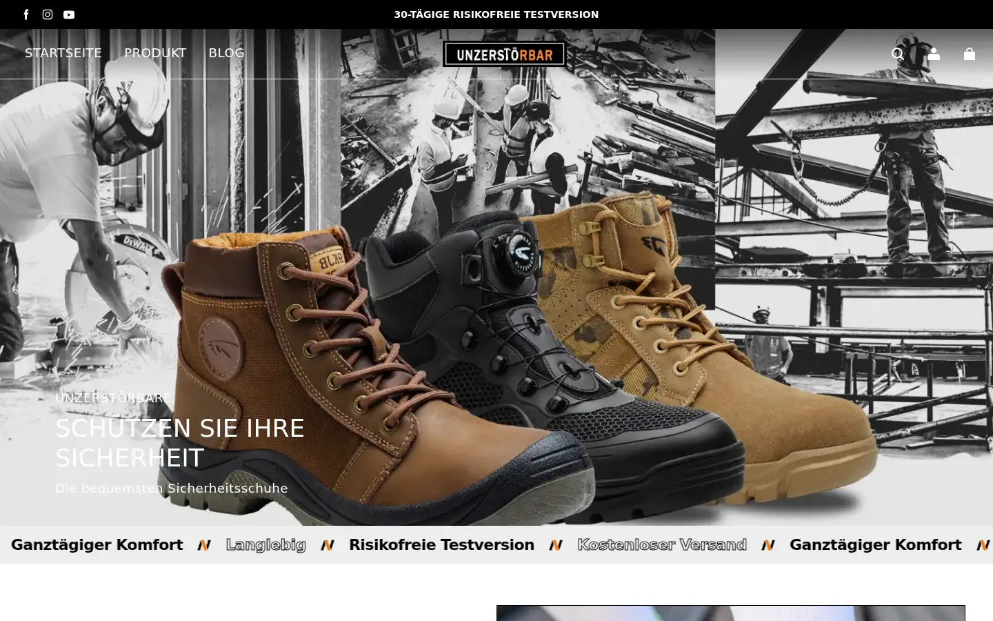Screenshot of unzerstorbar.de