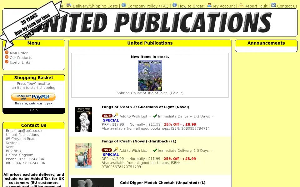 Screenshot of up1.co.uk