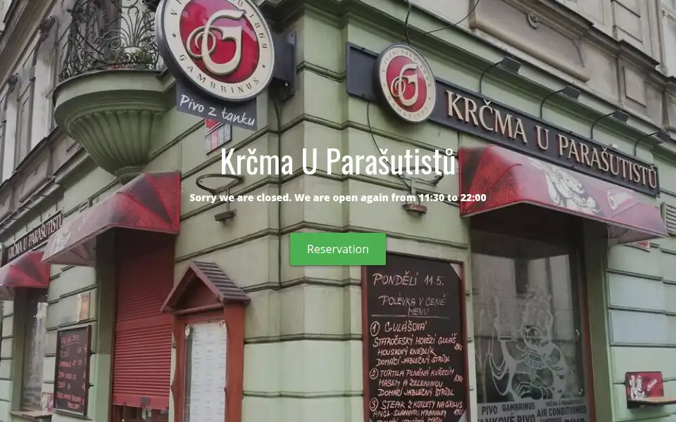 Screenshot of uparasutistu.cz