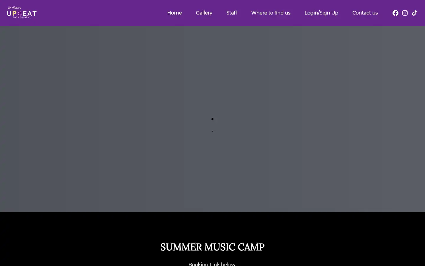 Screenshot of upbeatrock.co.uk