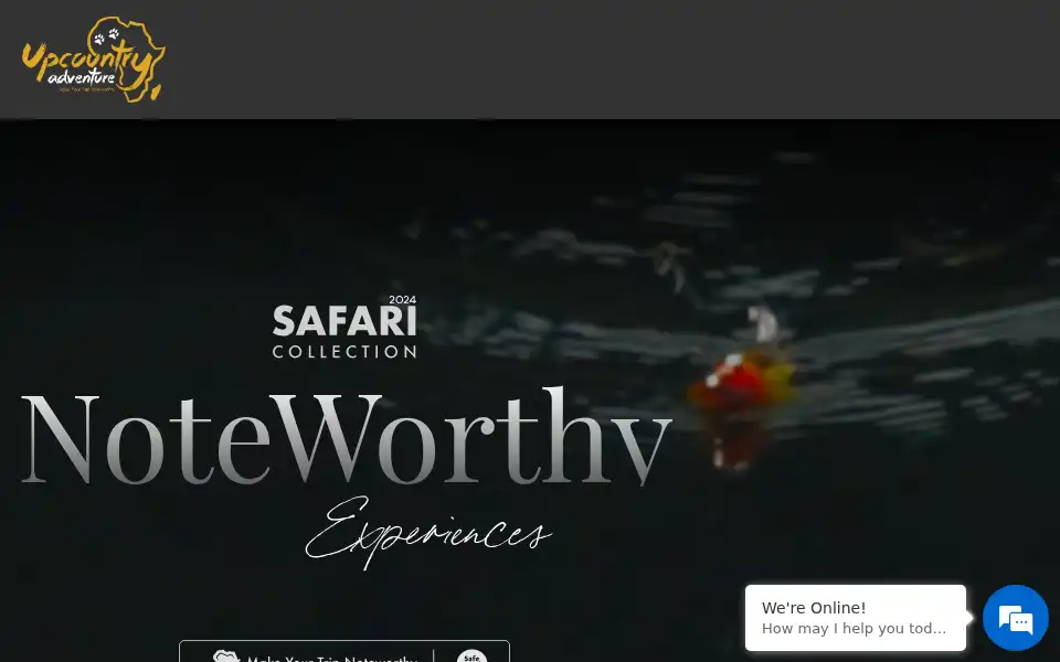Screenshot of upcountryadventuretz.com