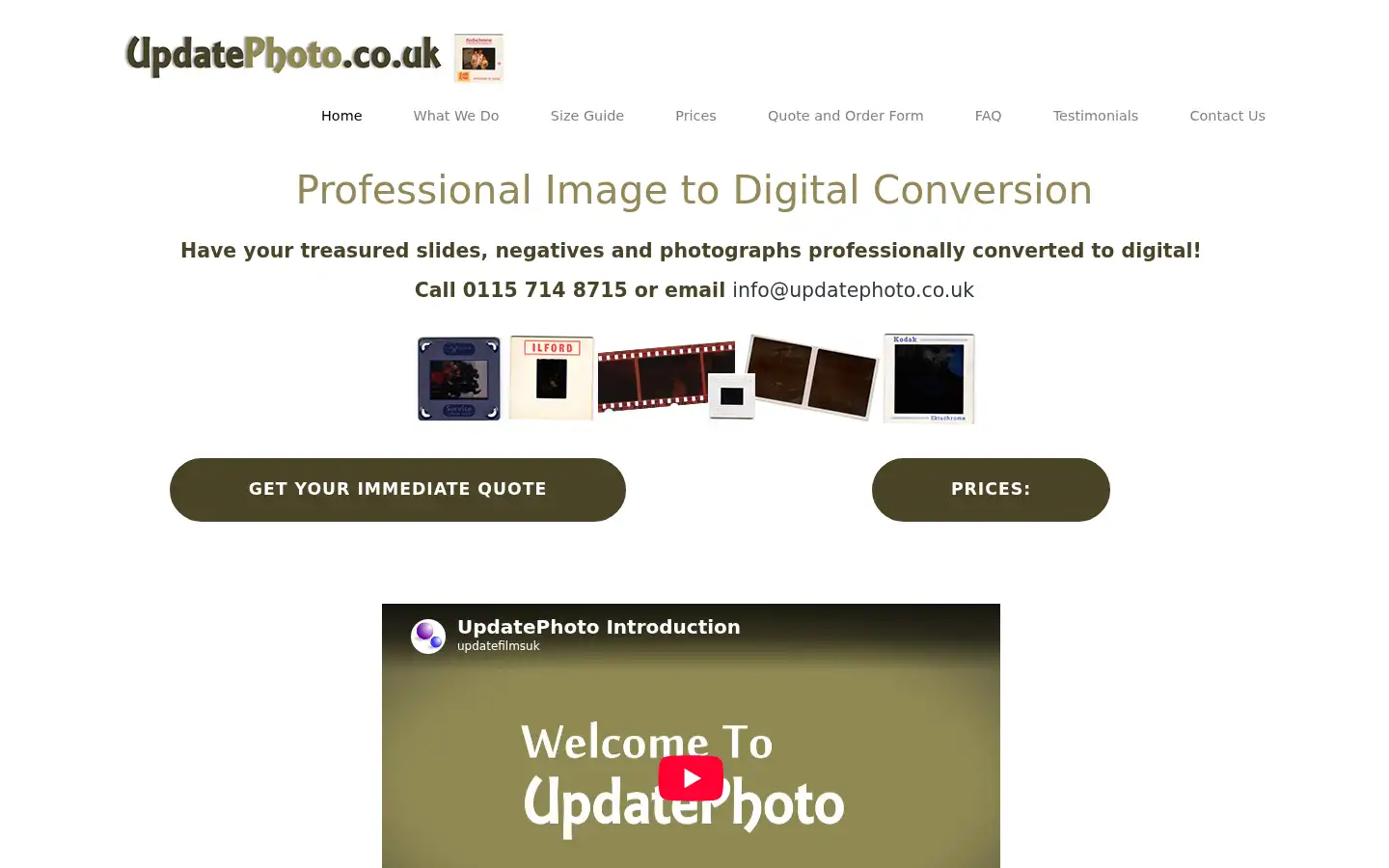 Screenshot of updatephoto.co.uk