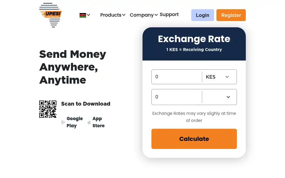 Screenshot of upesi.co.ke