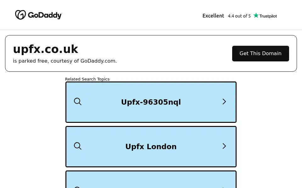 Screenshot of upfx.co.uk