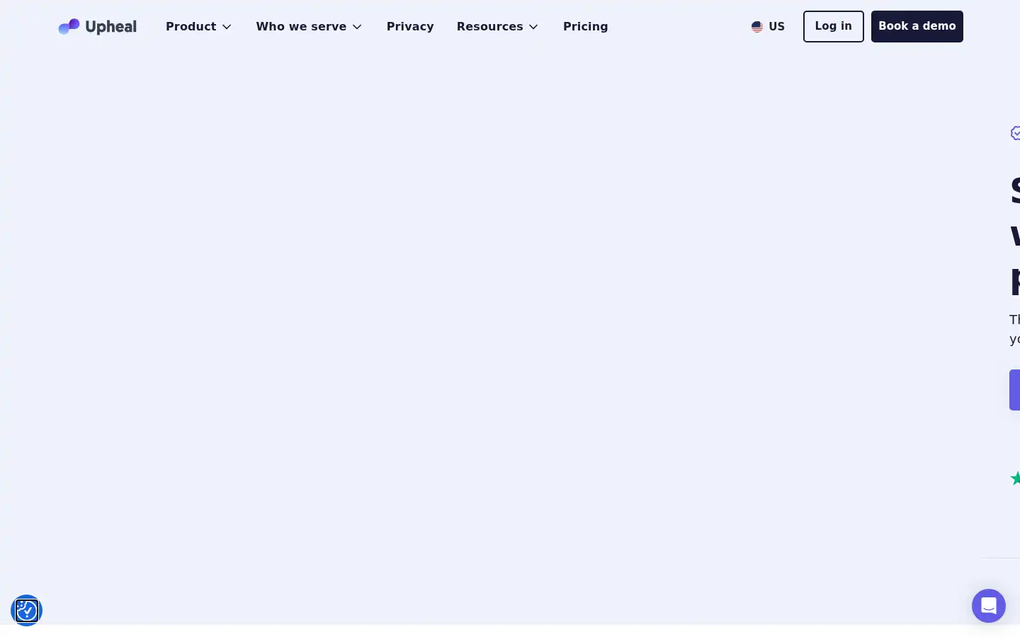 Screenshot of upheal.io