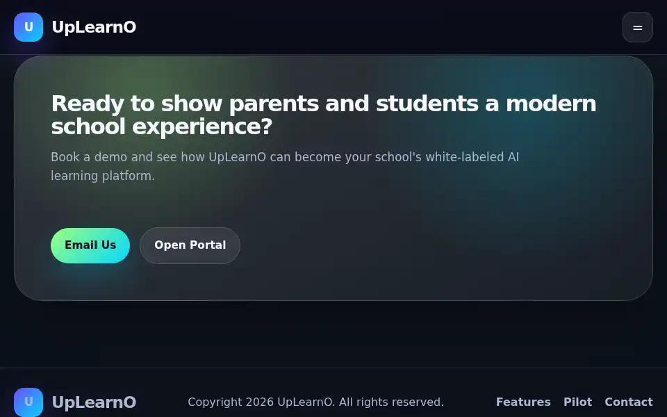 Screenshot of uplearno.com