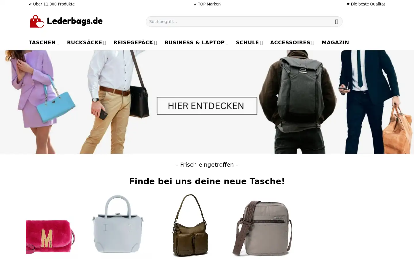 Screenshot of upleder.de