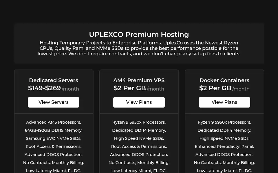 Screenshot of uplexco.com