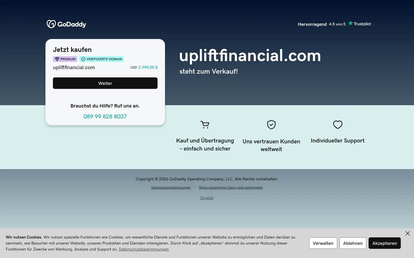 Screenshot of upliftfinancial.com